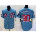 Chicago Cubs #30 Kyle Tucker Blue 2025 Tokyo Series 2nd Alternate Limited Stitched Jersey