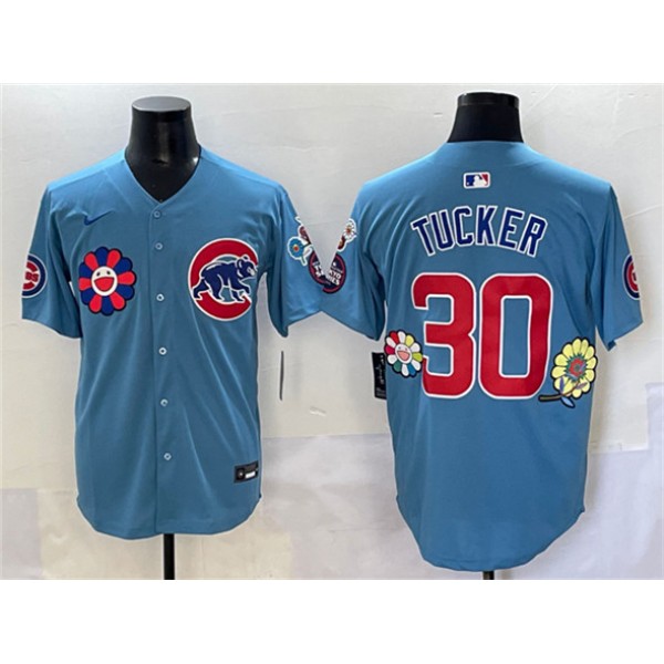 Chicago Cubs #30 Kyle Tucker Blue 2025 Tokyo Series 2nd Alternate Limited Stitched Jersey