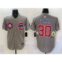 Chicago Cubs #30 Kyle Tucker Gray 2025 Tokyo Series Limited Stitched Jersey
