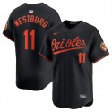 Baltimore Orioles #11 Jordan Westburg Black 2025 Alternate Limited Cool Base Stitched Jersey