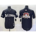 Arizona Diamondbacks Team Big Logo Black 'Gothic Desert Fang Edition' Vapor Premier Limited Stitched Jersey