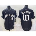 Philadelphia Phillies #10 J.T. Realmuto Black Gothic Vapor Limited Stitched Jersey