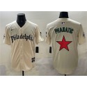 Philadelphia Phillies Cream Phanatic Gothic Vapor Limited Stitched Jersey