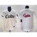 Chicago Cubs Team Big Logo White 'Gothic North Side Edition' Vapor Premier Limited Stitched Jersey