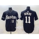 Boston Red Sox #11 Rafael Devers Black Gothic Vapor Limited Stitched Jersey