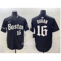 Boston Red Sox #16 Jarren Duran Black Gothic Vapor Limited Stitched Jersey