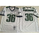 Philadelphia Eagles #36 Brian Westbrook White Throwback Stitched Jersey