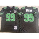 Philadelphia Eagles #99 Jerome Brown Black Throwback Stitched Jersey
