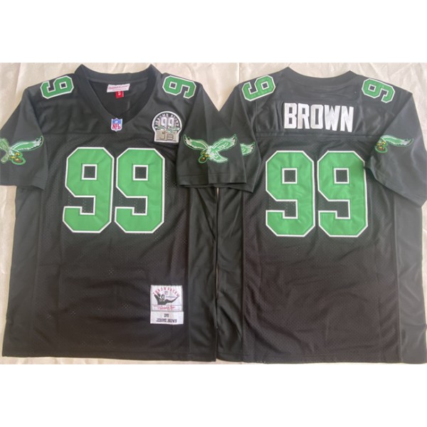 Philadelphia Eagles #99 Jerome Brown Black Throwback Stitched Jersey