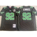 Philadelphia Eagles #92 Reggie White Black Throwback Stitched Jersey