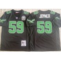 Philadelphia Eagles #59 Seth Joyner Black Throwback Stitched Jersey