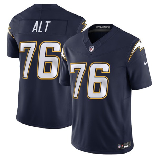 Los Angeles Chargers #76 Joe Alt Navy 2025 F.U.S.E. Alternate Vapor Limited Football Stitched Jersey