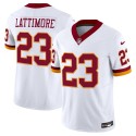 Washington Commanders #23 Marshon Lattimore White 2025 F.U.S.E. Throwback Vapor Limited Football Stitched Jersey