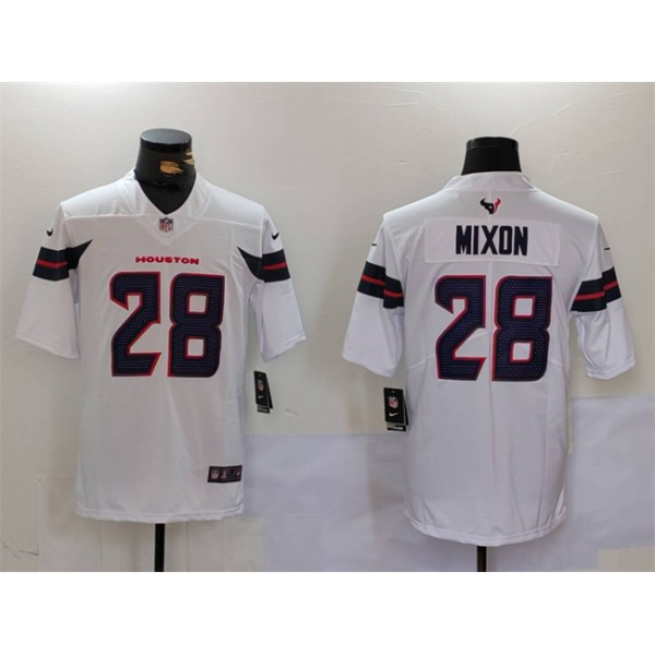 Houston Texans #28 Joe Mixon White Vapor Untouchable Stitched Football Jersey