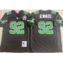 Philadelphia Eagles #92 Reggie White Black Throwback Stitched Football Jersey