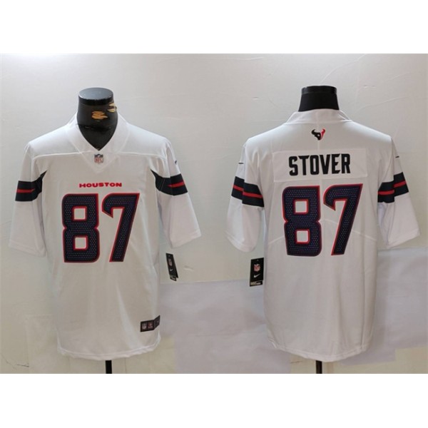Houston Texans #87 Cade Stover White Vapor Untouchable Football Stitched Jersey