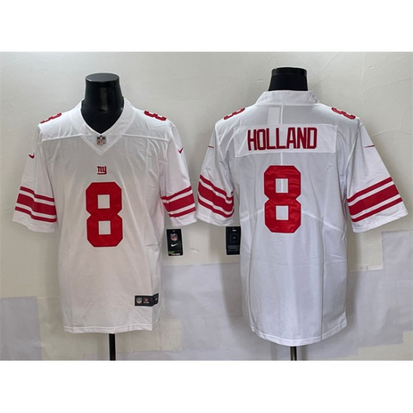New York Giants #8 Jevon Holland White 2025 Vapor Untouchable Limited Football Stitched Jersey