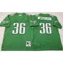 Philadelphia Eagles #36 Brian Westbrook Kelly Green Throwback Stitched Football Jersey