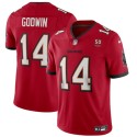 Tampa Bay Buccaneers #14 Chris Godwin Red 2025 50th Season patch Vapor Untouchable Limited Football Stitched Jersey