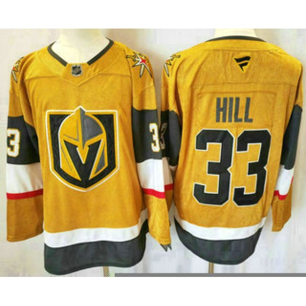 Vegas Golden Knights #33 Adin Hill Gold Authentic Jersey