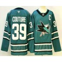 San Jose Sharks #39 Logan Couture Teal Authentic Jersey