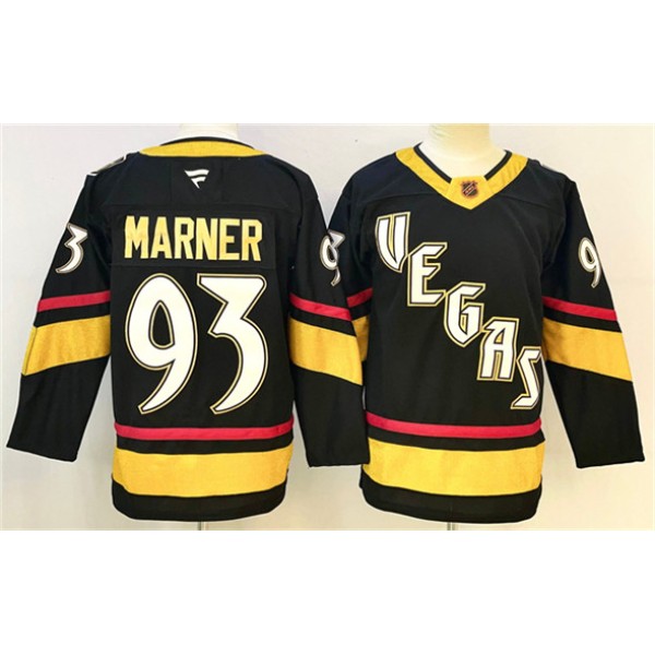 Vegas Golden Knights #93 Mitch Marner Black 2024-25 Stitched Jersey