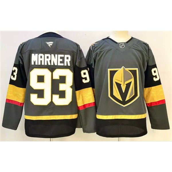 Vegas Golden Knights #93 Mitch Marner Grey 2024-25 Stitched Jersey