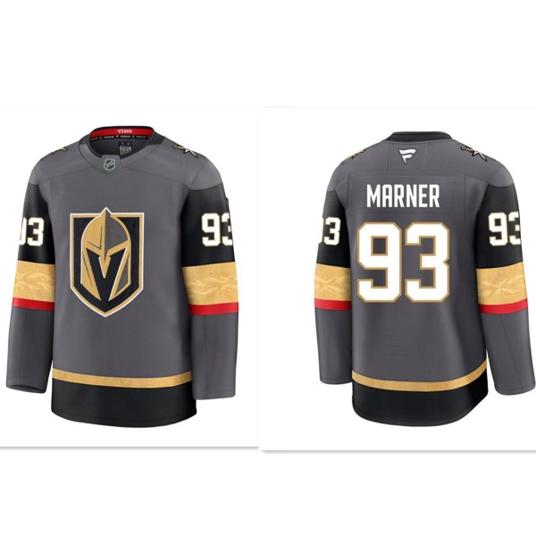 Vegas Golden Knights #93 Mitchell Marner Gray 2024-25 Alternate Stitched Jersey