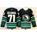 San Jose Sharks #71 Macklin Celebrini Black 2024-25 Alternate Stitched Jersey