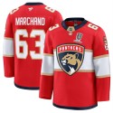 Florida Panthers #63 Brad Marchand Red Home 2025 Stanley Cup Champions Patch Stitched Jersey