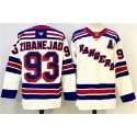 New York Rangers #93 Mika Zibanejad White With A Patch 2024-25 Away Stitched Jersey