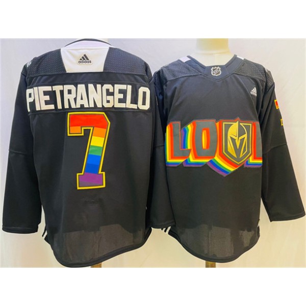 Vegas Golden Knights #7 Alex Pietrangelo Black 2024-25 Home Stitched Jersey