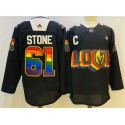 Vegas Golden Knights #61 Mark Stone Black 2024-25 Stitched Jersey