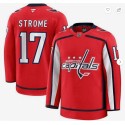 Washington Capitals #17 Dylan Strome Red 2024-25 Home Stitched Jersey