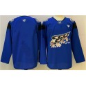 Washington Capitals Blank Blue Cherry Blossom Stitched Jersey