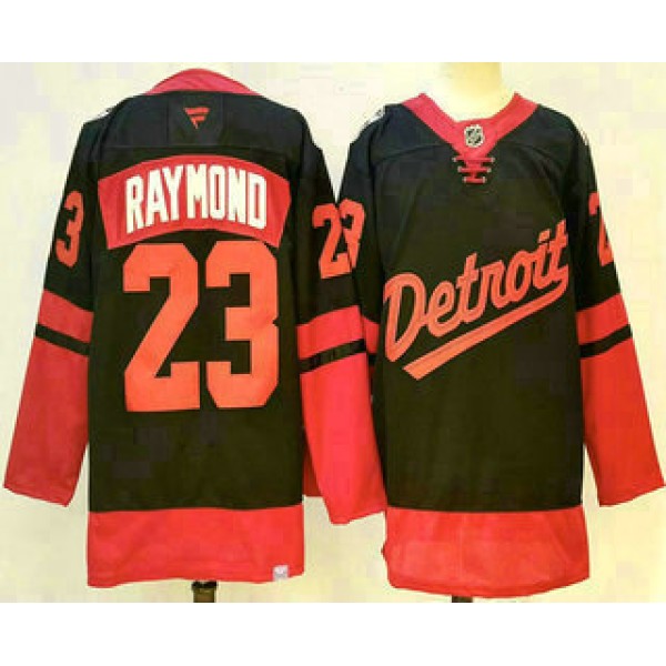 Detroit Red Wings #23 Lucas Raymond Black 2025 Stadium Series Stitched Jersey