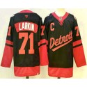 Detroit Red Wings #71 Dylan Larkin Black 2025 Stadium Series Stitched Jersey