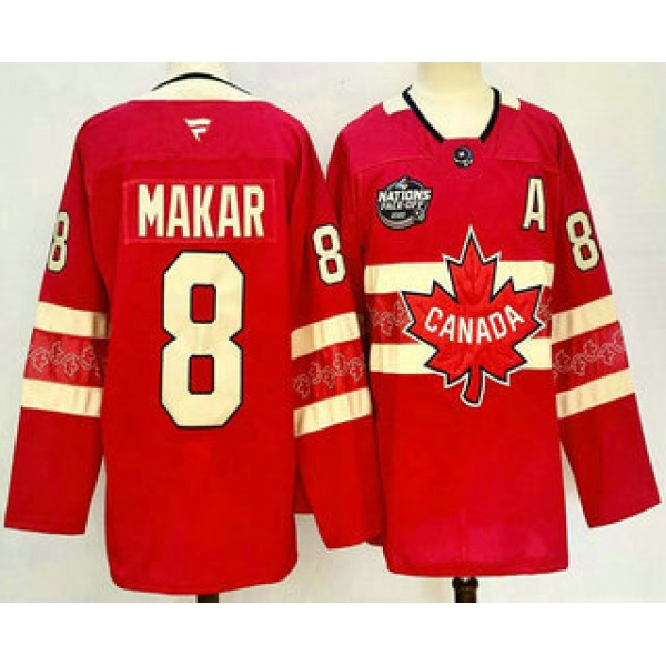 Canada #8 Cale Makar Red 2025 4 Nations Face Off Authentic Jersey