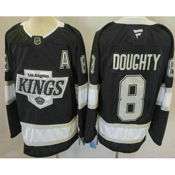 Los Angeles Kings #8 Drew Doughty Black Alternate Authentic Jersey