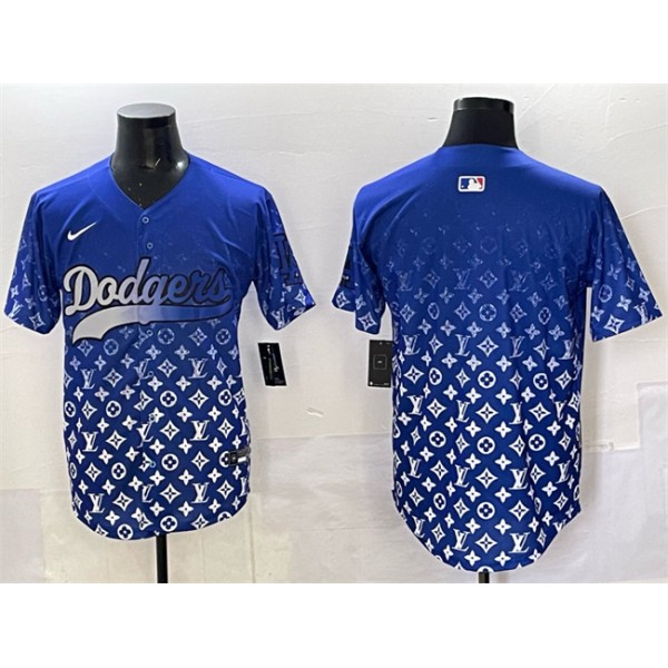 Los Angeles Dodgers Blank Blue Limited Stitched Jersey