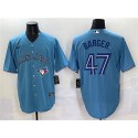 Toronto Blue Jays #47 Addison Barger Blue Cool Base Stitched Jersey