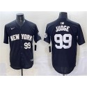 New York Yankees #99 Aaron Judge Black Limited Stitched Jersey