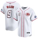 Cincinnati Reds #9 Matt McLain White 2025 Speedway Classic Home Limited Stitched Jersey