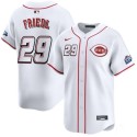 Cincinnati Reds #29 TJ Friedl White 2025 Speedway Classic Home Limited Stitched Jersey