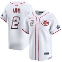 Cincinnati Reds #2 Gavin Lux White 2025 Speedway Classic Home Limited Stitched Jersey