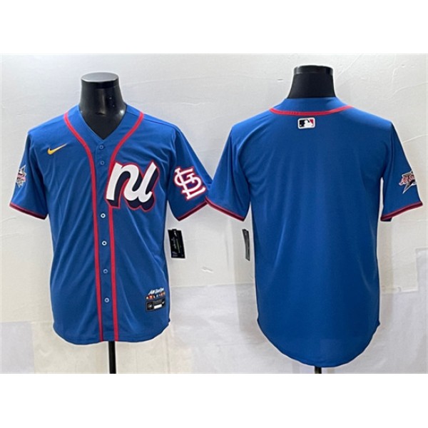 National League St. Louis Cardinals Blank Blue 2025 All-Star Edition Limited Stitched Jersey