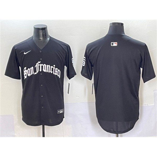 San Francisco Giants Blank Black 'Gothic Fog Edition' Vapor Premier Limited Stitched Jersey