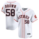 Houston Astros #58 Hunter Brown White 2025 Home Limited Stitched Jersey