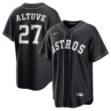 Houston Astros #27 Jose Altuve Black Lights Out Limited Stitched Jersey