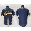 Milwaukee Brewers Blank Navy 2025 With Patch Stitched Jersey